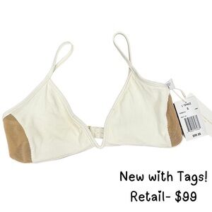 L*Space Women's Cream and Tan bikini